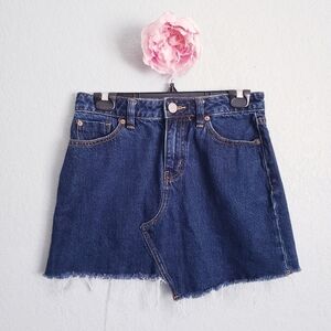 BDG Dark Wash Denim Mini Skirt